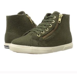 Superga side zip sneakers